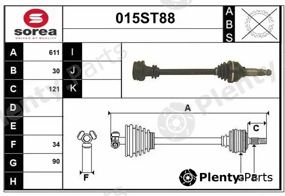 Startcar 015ST88 — Drive Shaft