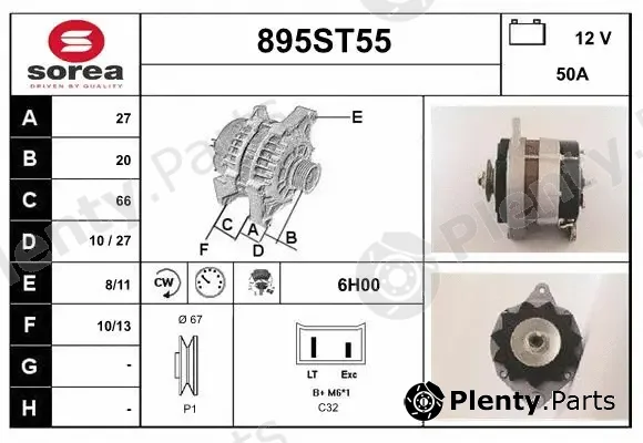 Startcar 895ST55 — Alternator