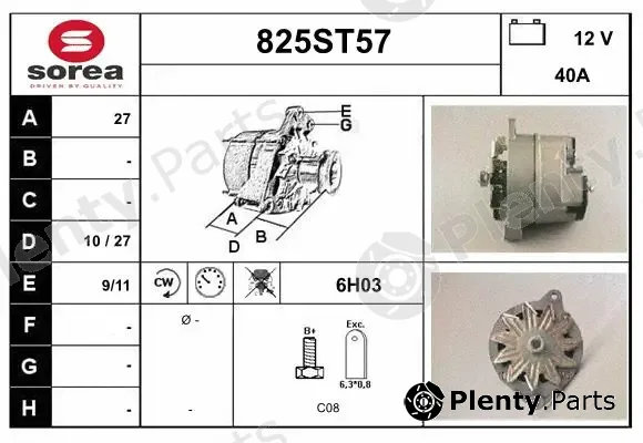 Startcar 825ST57 — Alternator