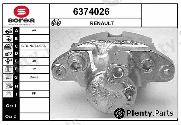 Startcar 6374026 — Brake Caliper