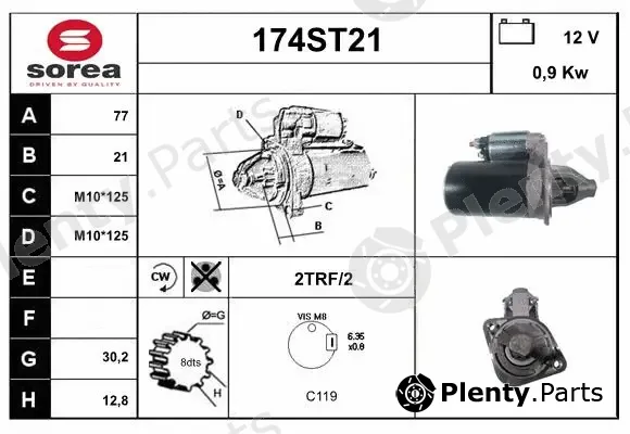 Startcar 174ST21 — Starter