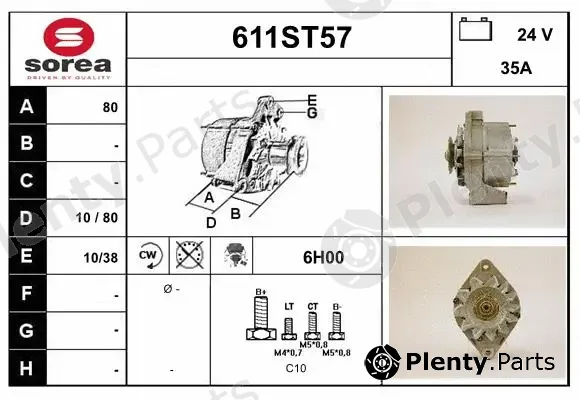 Startcar 611ST57 — Alternator