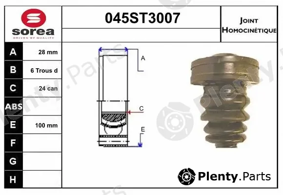 Startcar 045ST3007 — Joint Kit, drive shaft