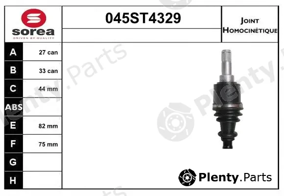Startcar 045ST4329 — Joint Kit, drive shaft