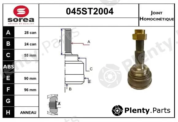 Startcar 045ST2004 — Joint Kit, drive shaft