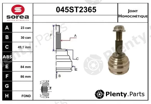 Startcar 045ST2365 — Joint Kit, drive shaft