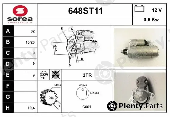 Startcar 648ST11 — Starter