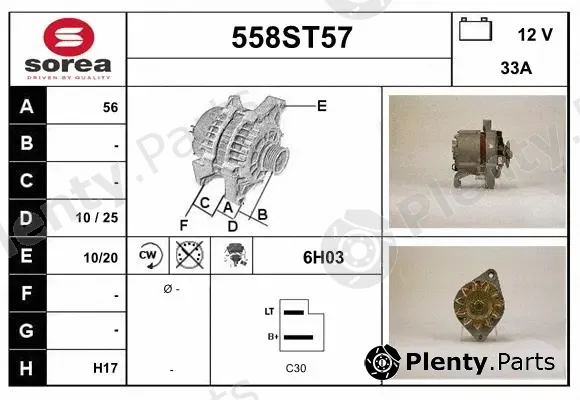 Startcar 558ST57 — Alternator