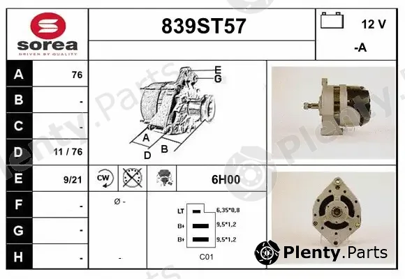 Startcar 839ST57 — Alternator