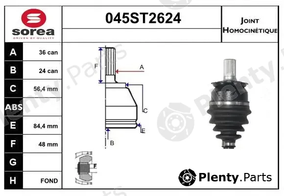 Startcar 045ST2624 — Joint Kit, drive shaft