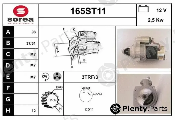 Startcar 165ST11 — Starter