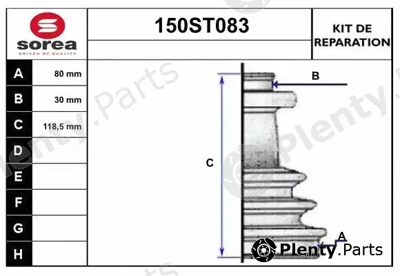 Startcar 150ST083 — Bellow Kit, drive shaft