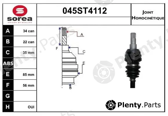 Startcar 045ST4112 — Joint Kit, drive shaft