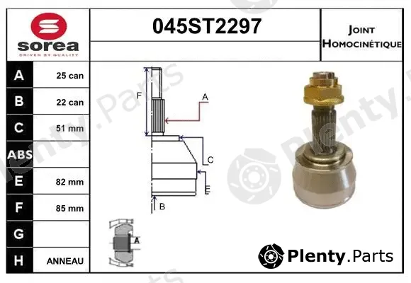 Startcar 045ST2297 — Joint Kit, drive shaft