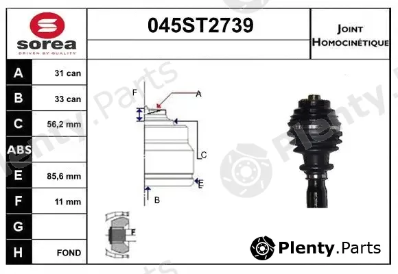 Startcar 045ST2739 — Joint Kit, drive shaft