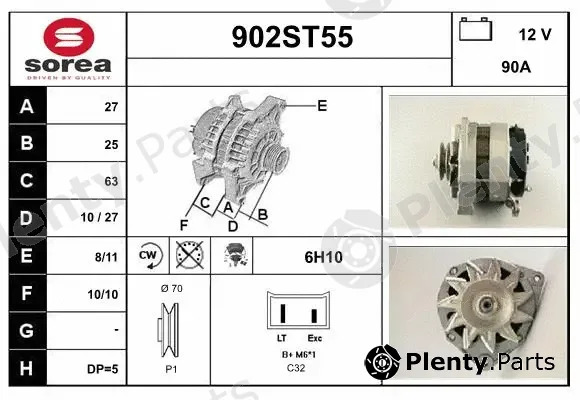 Startcar 902ST55 — Alternator