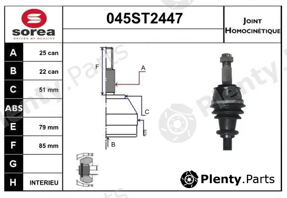 Startcar 045ST2447 — Joint Kit, drive shaft