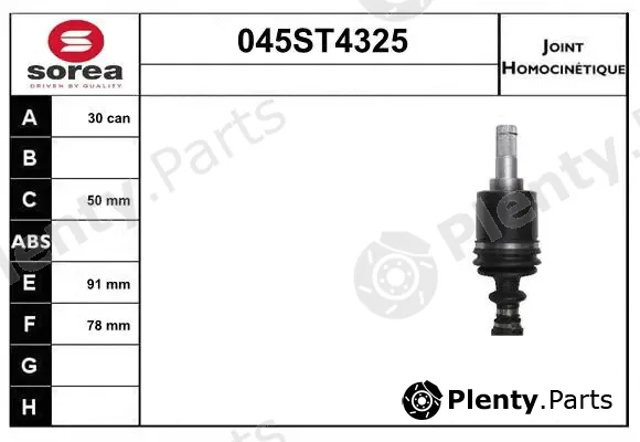 Startcar 045ST4325 — Joint Kit, drive shaft
