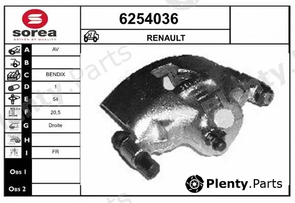 Startcar 6254036 — Brake Caliper