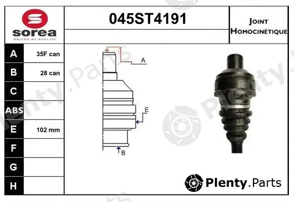 Startcar 045ST4191 — Joint Kit, drive shaft