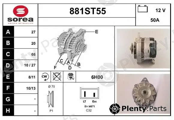 Startcar 881ST55 — Alternator