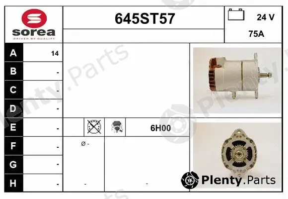 Startcar 645ST57 — Alternator