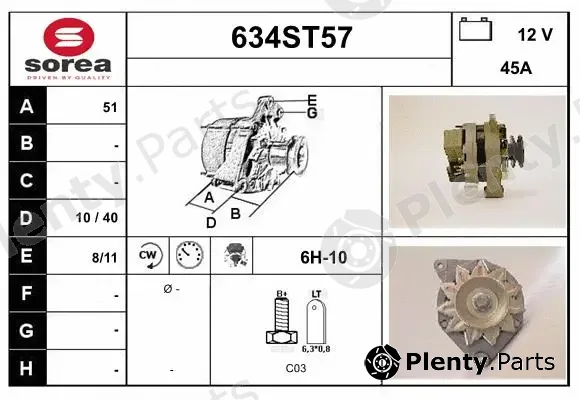 Startcar 634ST57 — Alternator