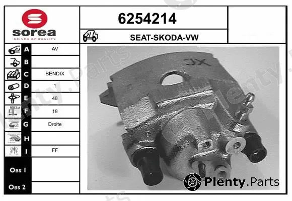 Startcar 6254214 — Brake Caliper