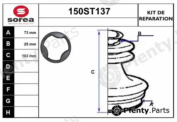Startcar 150ST137 — Bellow Kit, drive shaft