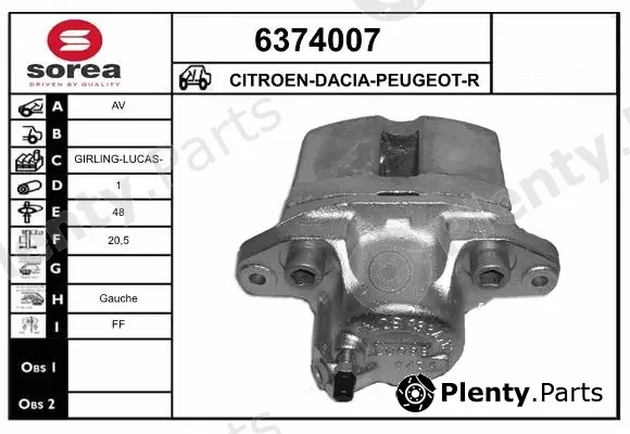 Startcar 6374007 — Brake Caliper