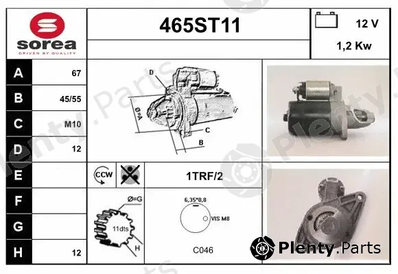 Startcar 465ST11 — Starter