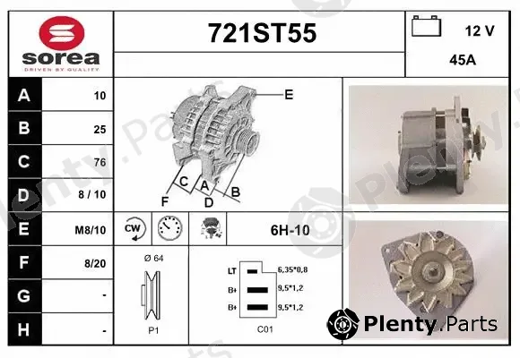 Startcar 721ST55 — Alternator