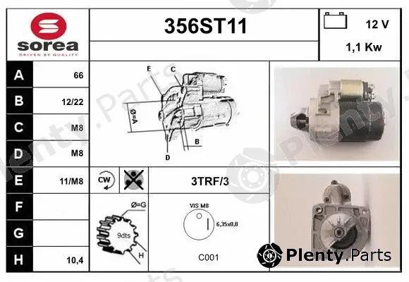 Startcar 356ST11 — Starter