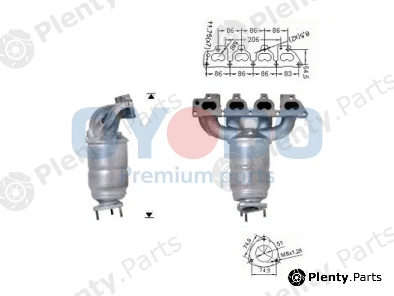 Oyodo 10N0007-OYO — Catalytic Converter