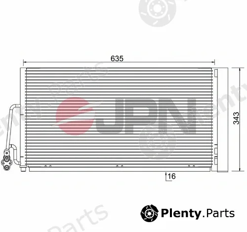 JPN 60C9087-JPN — Condenser, air conditioning