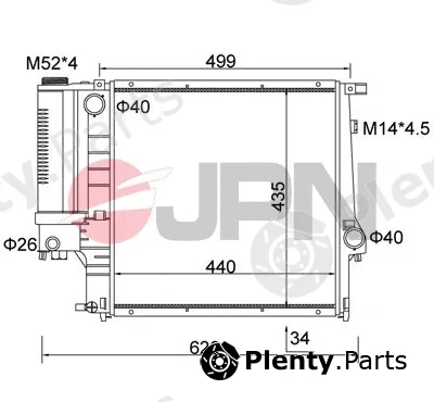 JPN 60C9006-JPN — Radiator, engine cooling