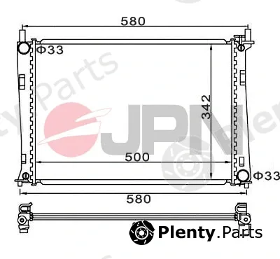 JPN 60C9026-JPN — Radiator, engine cooling