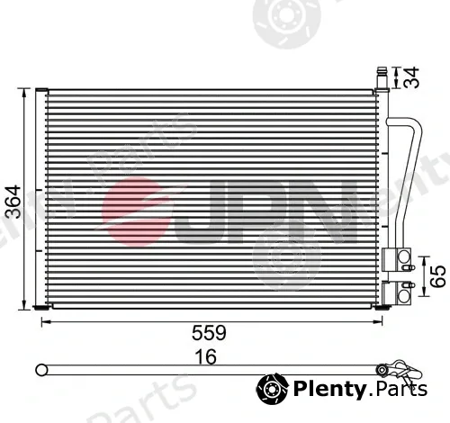 JPN 60C9097-JPN — Condenser, air conditioning