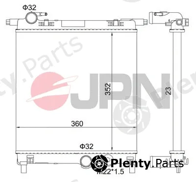 JPN 60C9067-JPN — Radiator, engine cooling