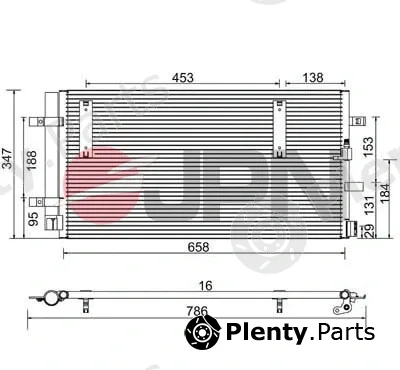 JPN 60C9077-JPN — Condenser, air conditioning