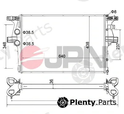 JPN 60C9024-JPN — Radiator, engine cooling