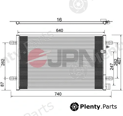 JPN 60C9073-JPN — Condenser, air conditioning