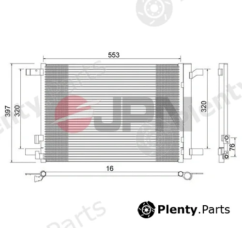 JPN 60C9079-JPN — Condenser, air conditioning