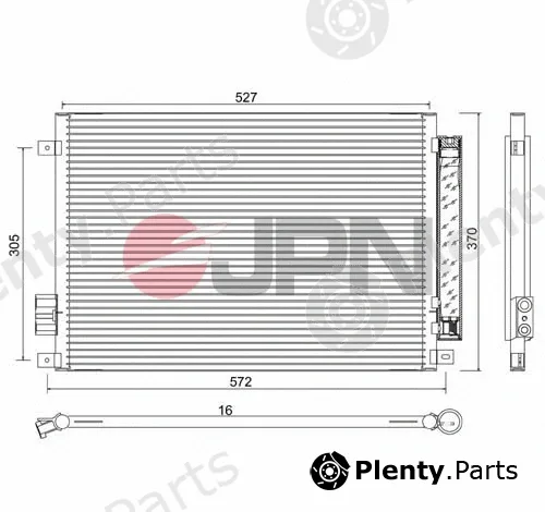 JPN 60C9099-JPN — Condenser, air conditioning