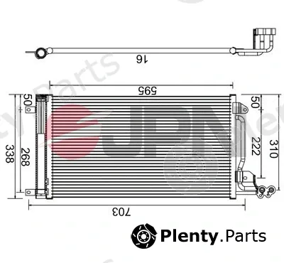 JPN 60C9144-JPN — Condenser, air conditioning