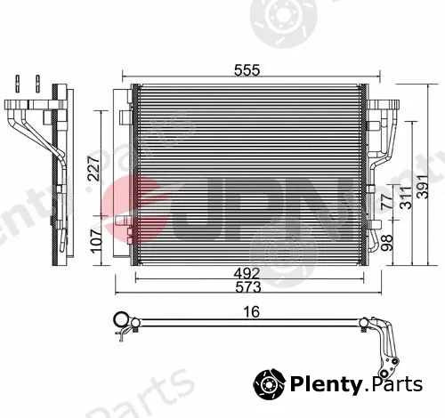 JPN 60C0329-JPN — Condenser, air conditioning