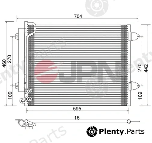 JPN 60C9141-JPN — Condenser, air conditioning