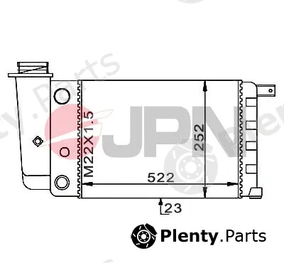JPN 60C9015-JPN — Radiator, engine cooling
