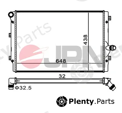 JPN 60C9060-JPN — Radiator, engine cooling