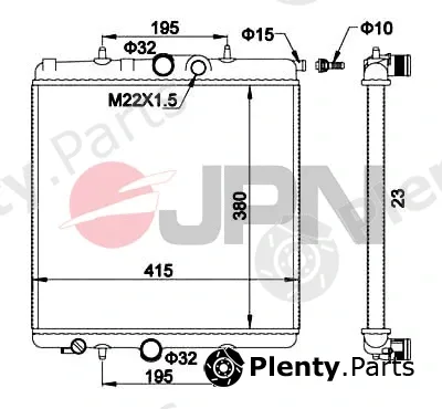 JPN 60C9040-JPN — Radiator, engine cooling